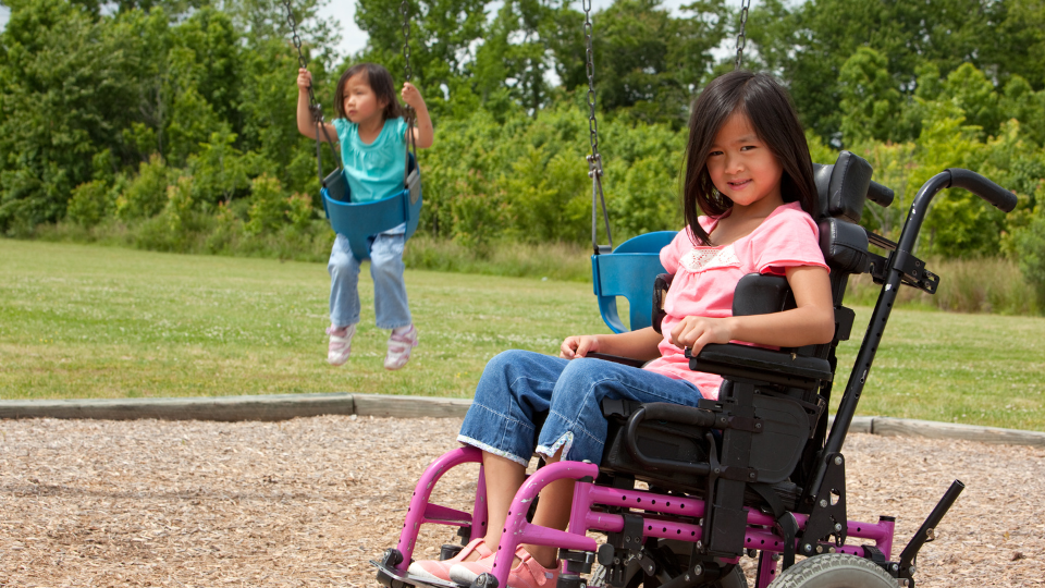 Disabled wheelchair play